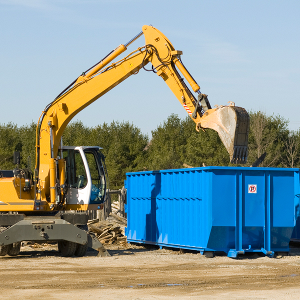 are there any restrictions on where a residential dumpster can be placed in Boulder Hill
